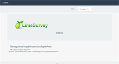 Desktop Screenshot of inquerito.citeve.pt