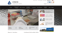 Desktop Screenshot of citeve.pt